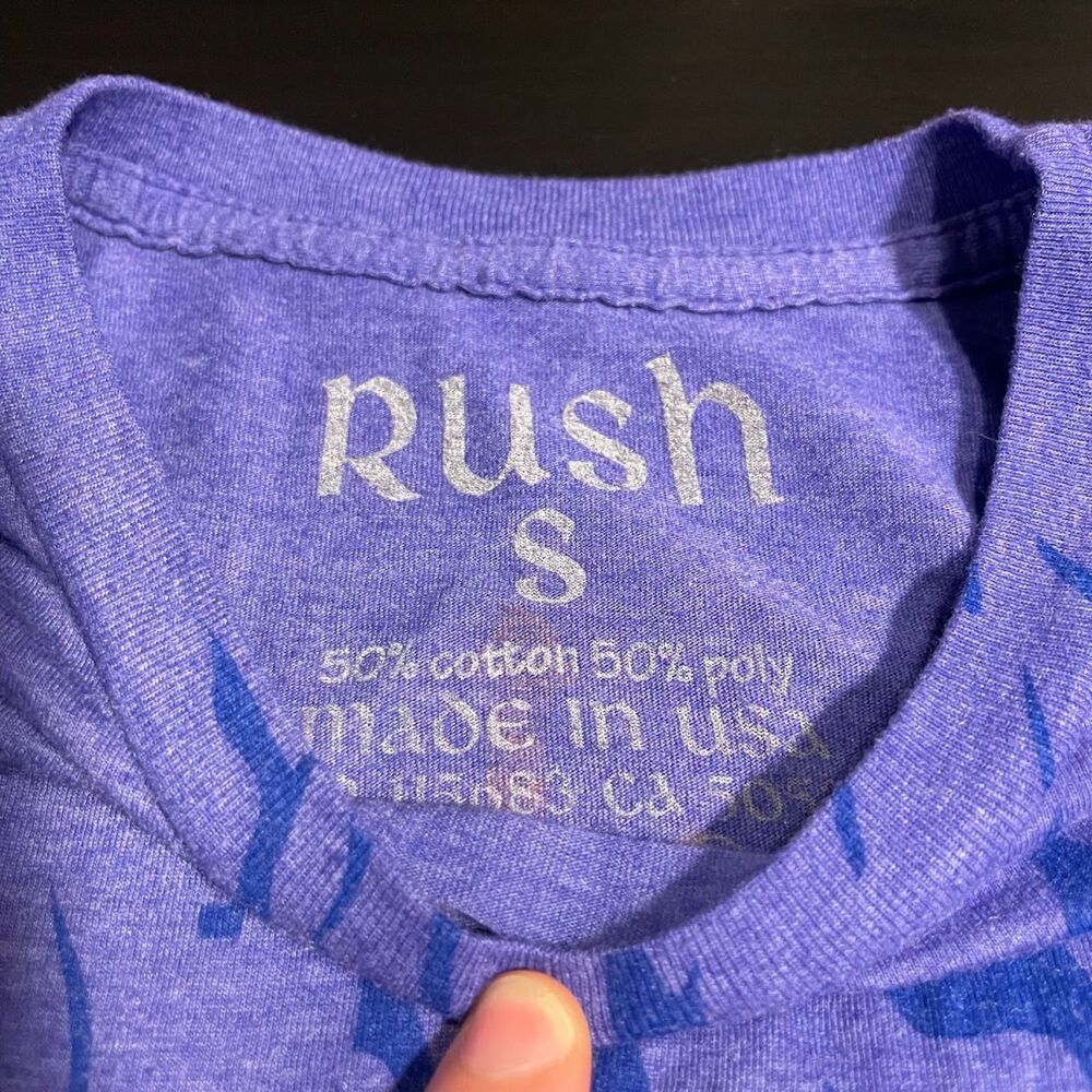 Y2k Rush Time Machine 2011 Tour Shimmer Logo Purple Womens Size Small - Picture 3 of 3
